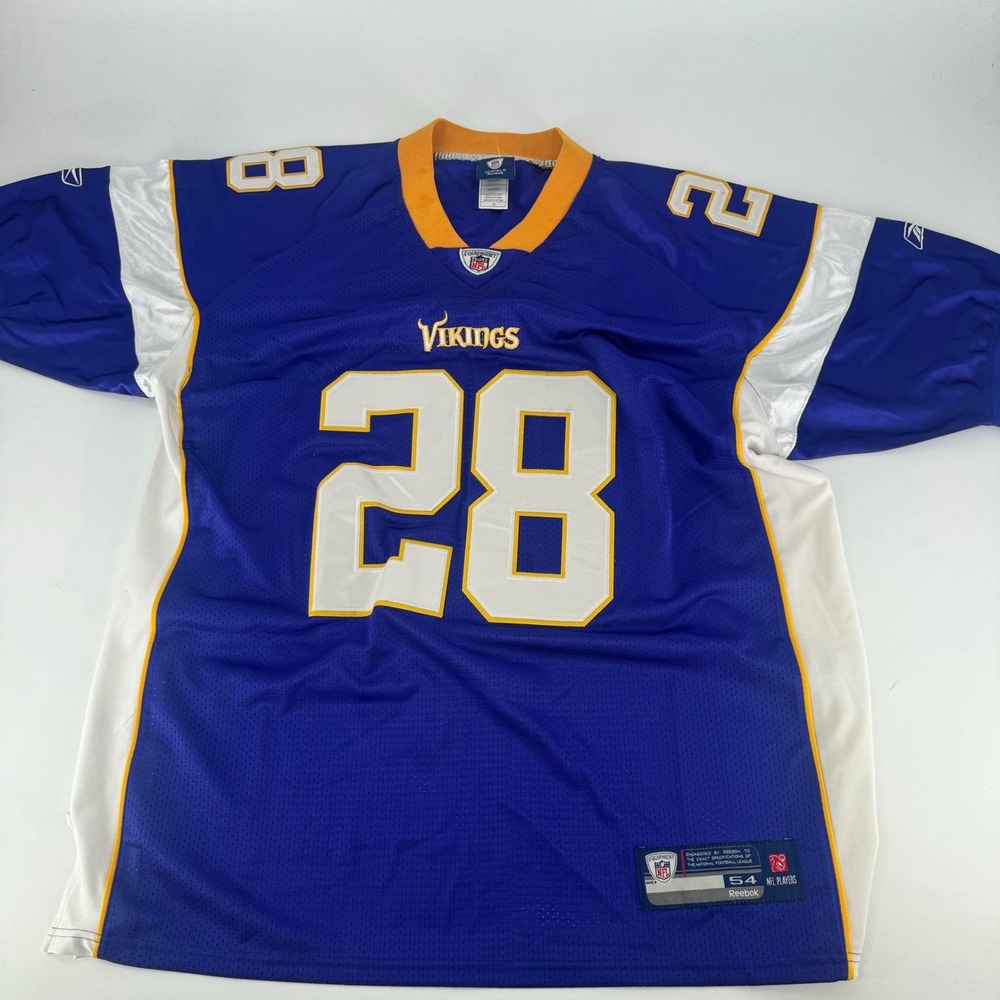 Reebok Adrian Peterson Minnesota Vikings NFL Onfield Jersey Purple Mens 54